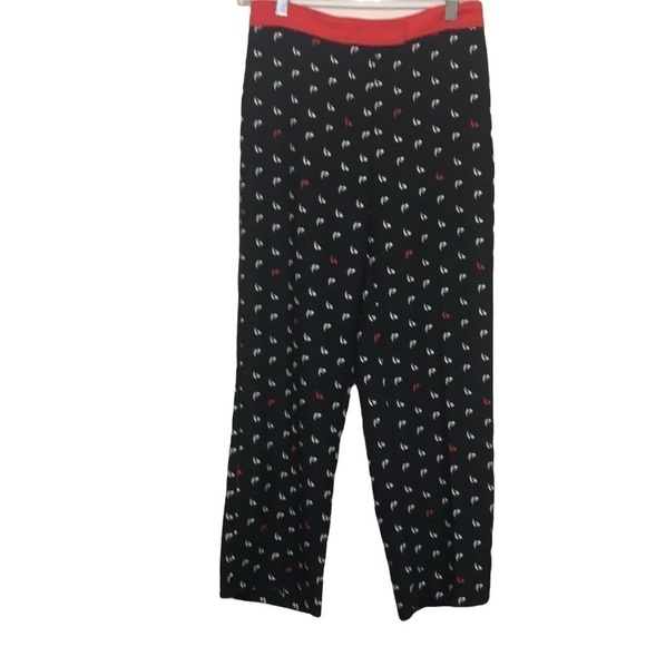 Pinko Black and Red Cropped Pants - Picture 4 of 15